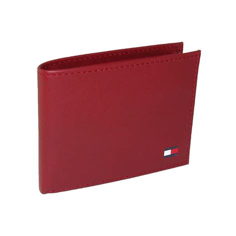 tommy hilfiger men's leather dore passcase billfold wallet